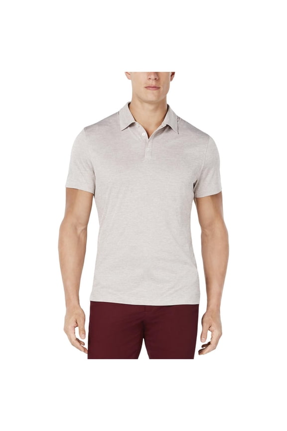 Mens Ethan Heathered Performance Polo Shirt