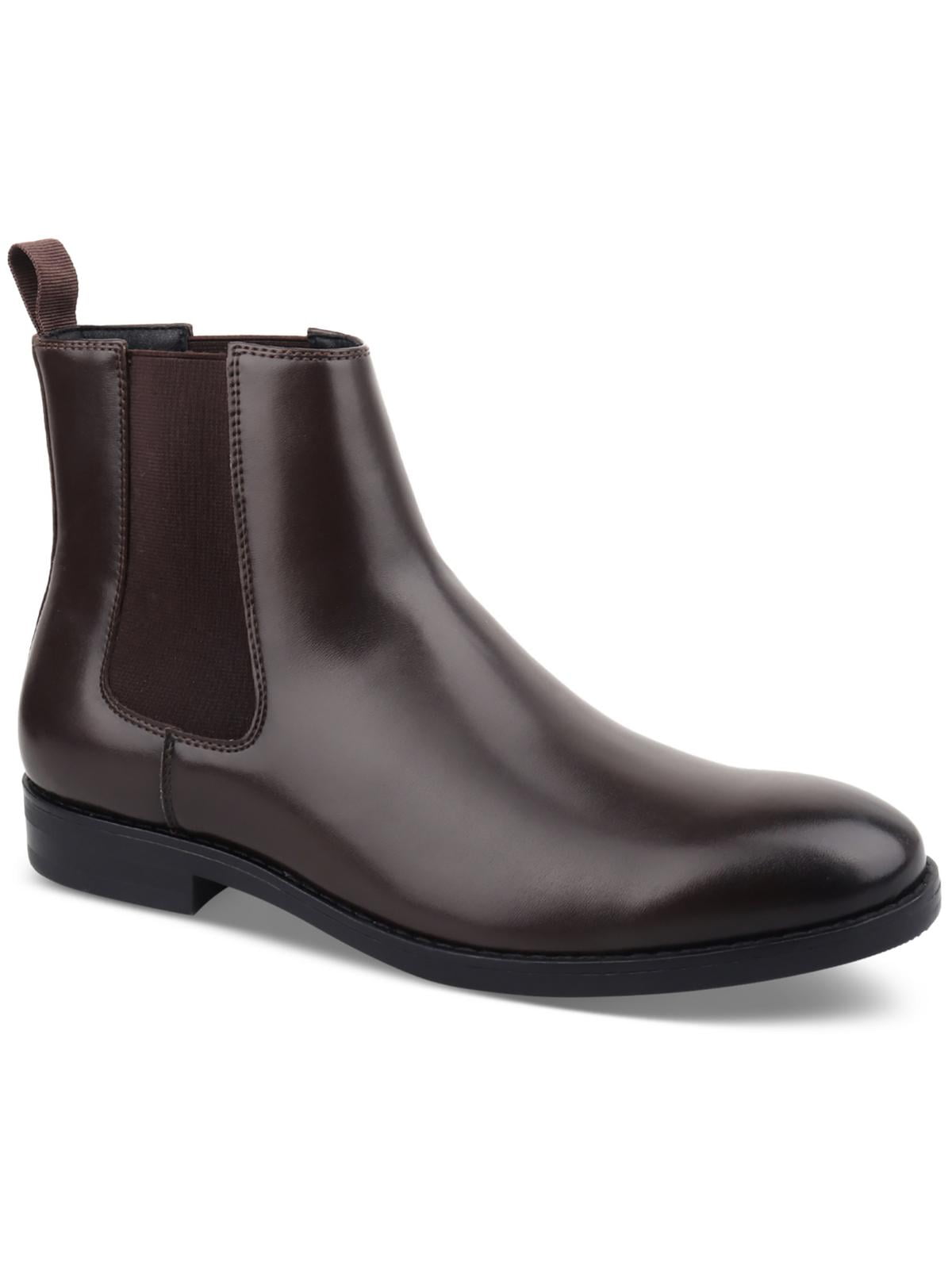 Alfani Mens Faux Leather Pull On Chelsea Boots - Walmart.com display picture 3