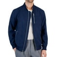 thumbnail image 1 of Alfani Mens Faux Suede Perforated Bomber Jacket, 1 of 1