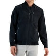thumbnail image 1 of Alfani Mens Perforated Bomber Jacket, Black, Small, 1 of 1