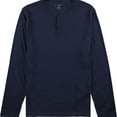 thumbnail image 1 of Alfani Mens First Impression Henley Shirt, Blue, XX-Large, 1 of 2