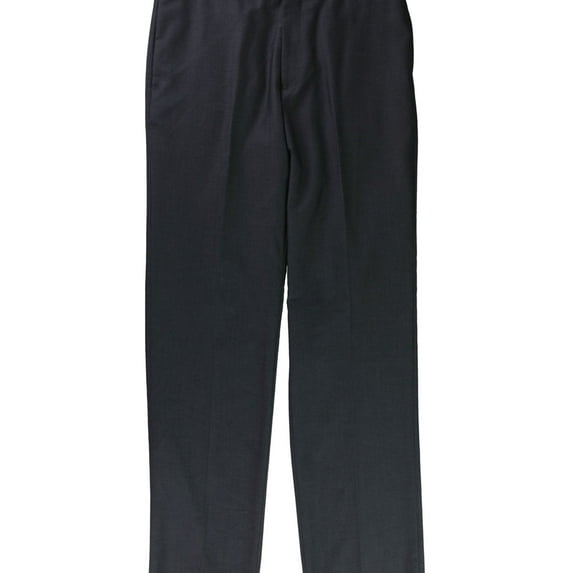 Alfani Mens Flat Front Casual Trouser Pants, Blue, 34W x UnfinishedL