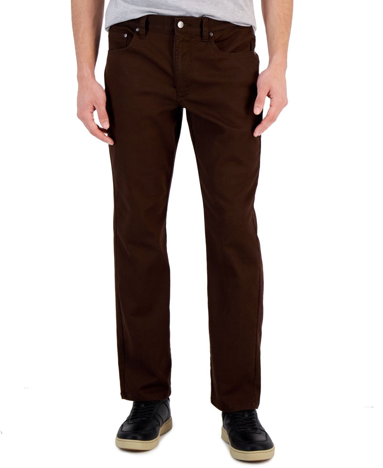 Alfani Mens Flat Front Stretch Straight Leg Jeans Walmart