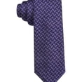 thumbnail image 1 of Alfani Mens Geo Self-tied Necktie, Purple, One Size, 1 of 1