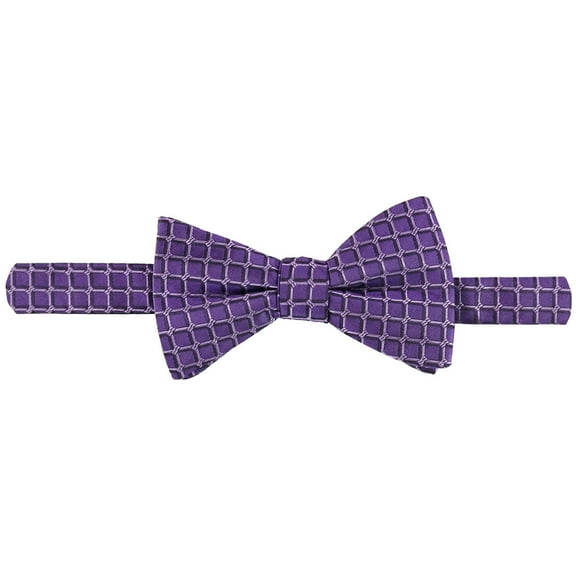 Alfani Mens Geometric Self-tied Bow Tie, Purple, One Size