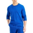 thumbnail image 1 of Alfani Mens Heathered Ribbed Trim Sleep Shirt, 1 of 1