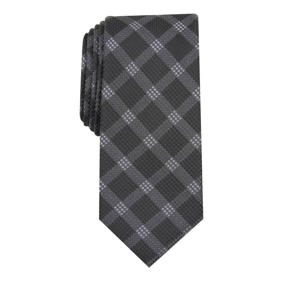 Alfani Men's Check Tie Black Size Regular