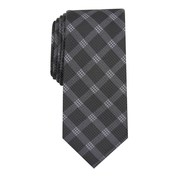 Alfani Men's Check Tie Black Size Regular