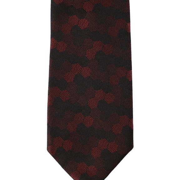 Alfani Mens Hexagon Self-tied Necktie, Red, One Size