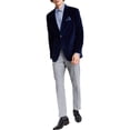 thumbnail image 1 of Alfani Mens Hidden Pockets Velvet Two-Button Blazer, 1 of 2