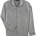 thumbnail image 1 of Alfani Mens Jacquard Button Up Shirt, Grey, X-Large, 1 of 2