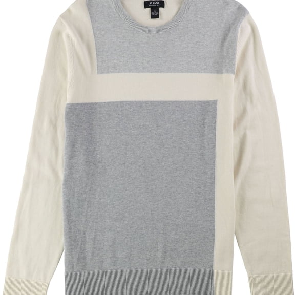 Alfani Mens Knit Pullover Sweater, White, Large