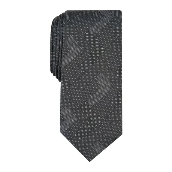 Alfani Mens Larsson Silk Blend Professional Neck Tie Black O/S