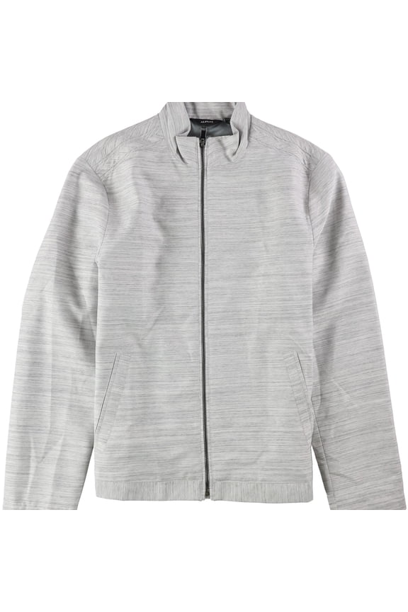 Mens Lightweight Twill Bomber Jacket, Grey, Small