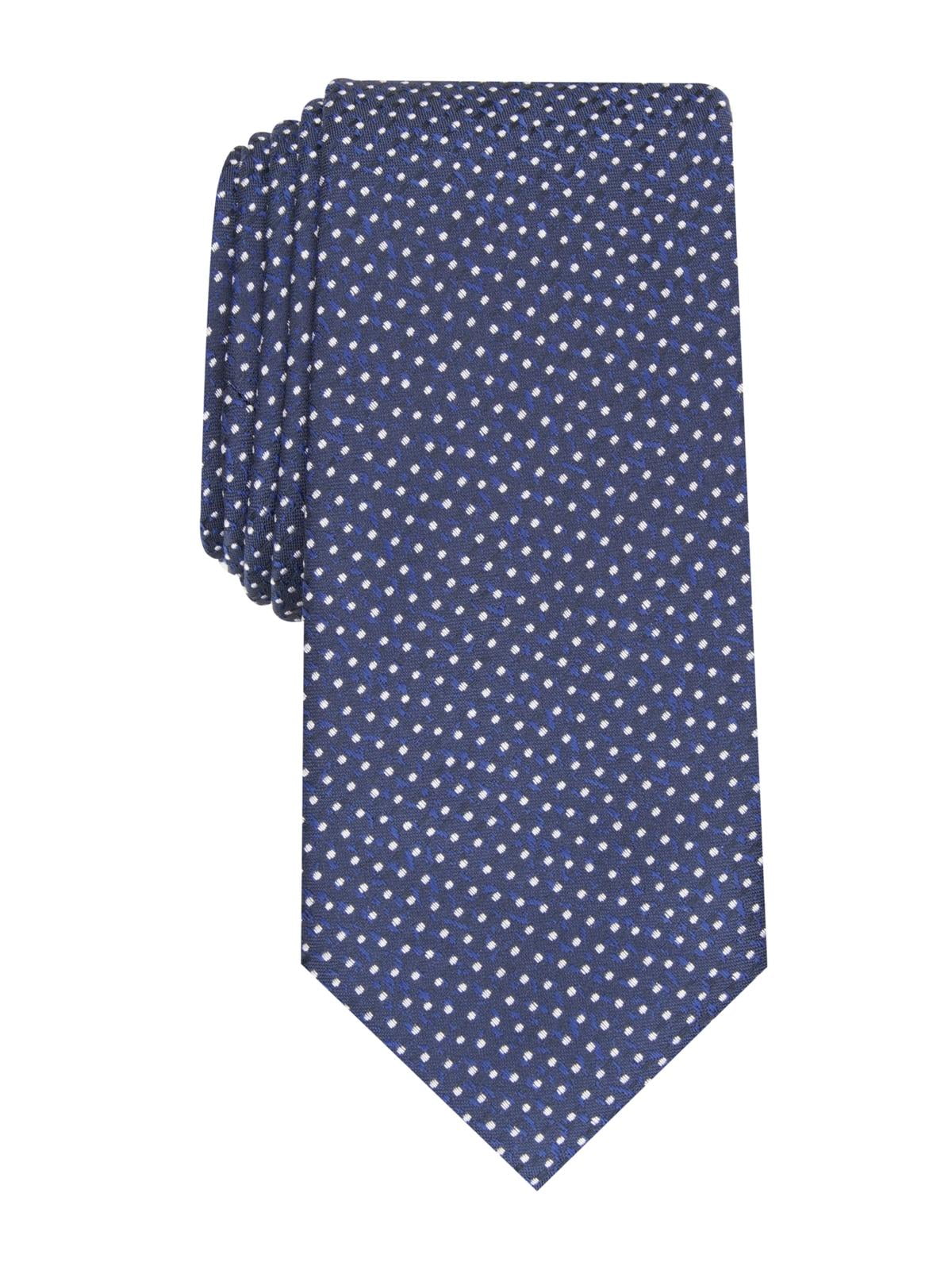 ALFANI Mens Wine Satin Slim Neck Tie Red One Size