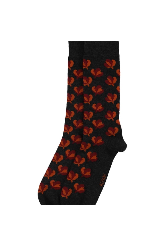 Mens Maple Leaf Dress Socks, Multicoloured, 10-13