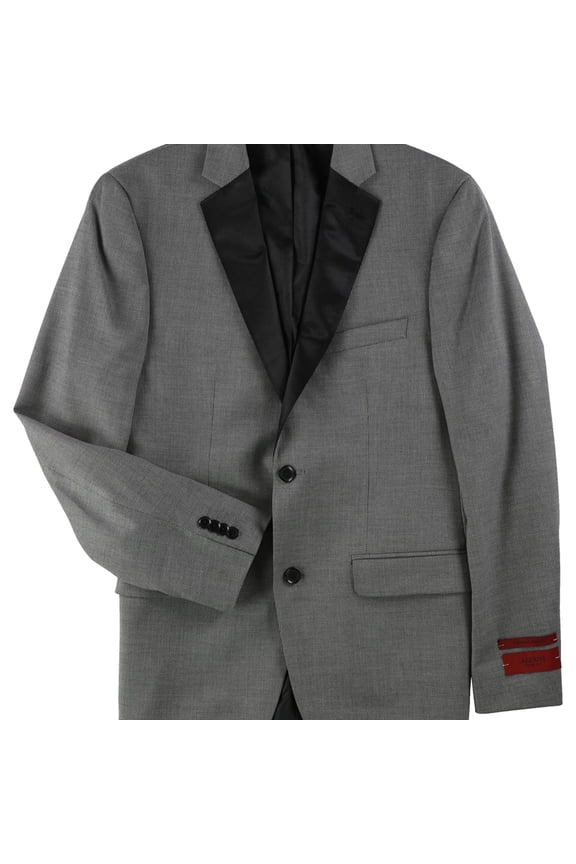 Mens Mini-Grid Sport Coat, Black, 42 Regular