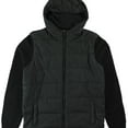 thumbnail image 1 of Alfani Mens Mixed Texture Quilted Jacket, Black, Large, 1 of 2