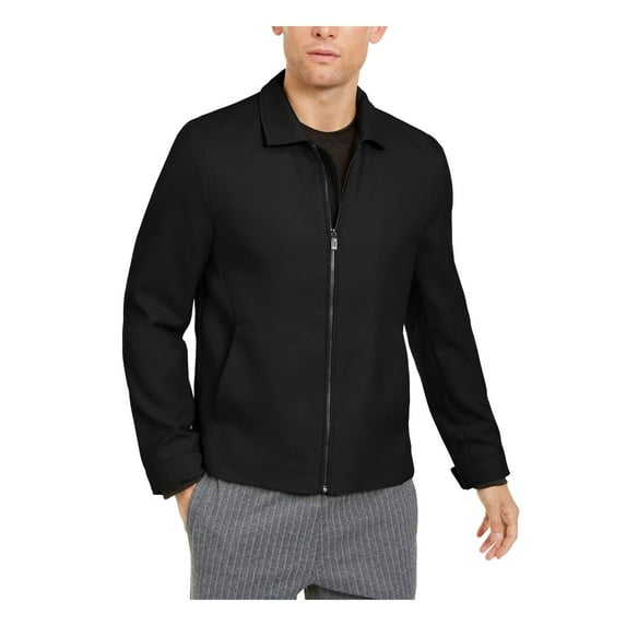 Alfani Mens Modern Harrington Woven Solid Jacket