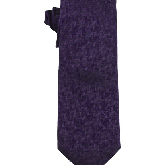 Alfani Mens Murray Geometric Self-tied Necktie, Purple, One Size