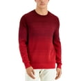 thumbnail image 1 of Alfani Mens Ombre Striped Sweater Scarlet Red L, 1 of 3