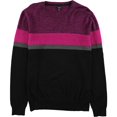 thumbnail image 1 of Alfani Mens Ottoman Striped Knit Sweater, Pink, X-Large, 1 of 2