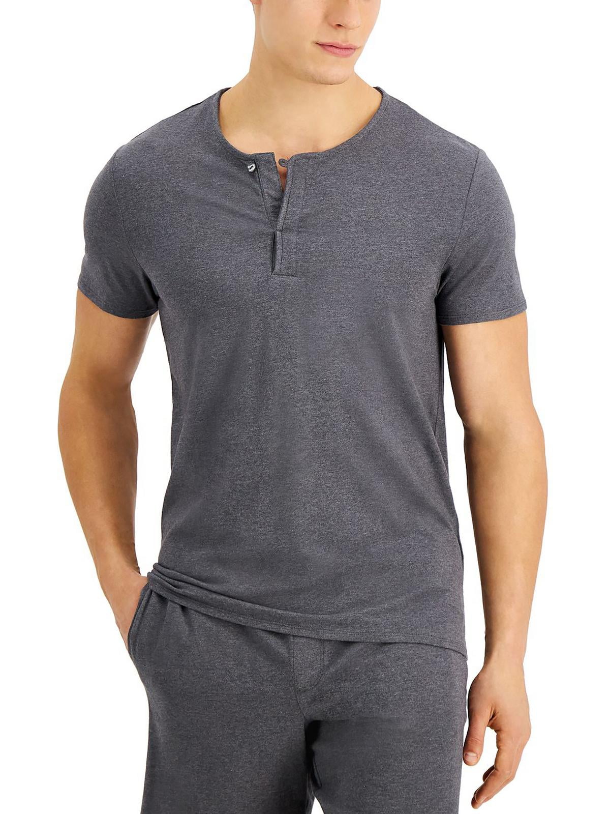 Alfani Mens Pajama Sleepwear Sleep Shirt - Walmart.com