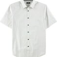 thumbnail image 1 of Alfani Mens Patterned SS Button Up Shirt, White, Small, 1 of 2
