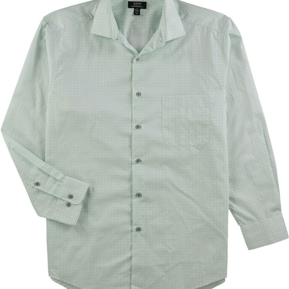 Alfani Mens Perfomance Button Down Dress Shirt, Green, 15"-15.5" Neck 32"-33" Sleeve