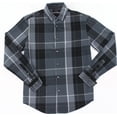 thumbnail image 1 of Alfani NEW Boulder Gray Mens Size Small S Plaid Button Down Shirt, 1 of 2