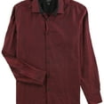 thumbnail image 1 of Alfani Mens Polished Button Up Shirt, Red, Small, 1 of 1