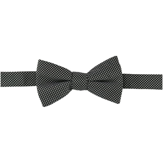 Alfani Mens Polka Dot Self-tied Bow Tie, Black, One Size