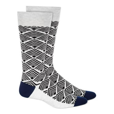 Alfani Mens Printed Dress Crew Socks