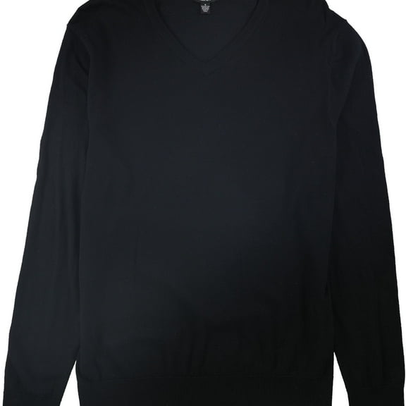Alfani Mens Pullover Knit Sweater, Black, Small