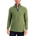 thumbnail image 1 of Alfani Mens Quarter-Zip Sweaters, Green, X-Large, 1 of 2