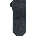thumbnail image 1 of Alfani Mens Reed Dash Self-tied Necktie, Black, One Size, 1 of 1