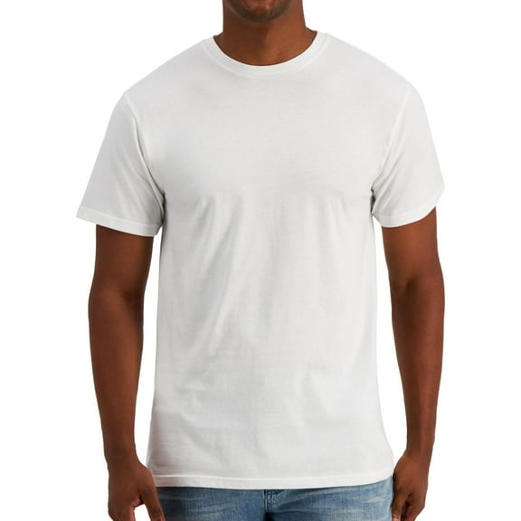 Alfani Mens Plain Basic T-Shirt, White, Small