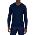 thumbnail image 1 of Alfani Mens Ribbed Trim  Extra Fine Merino Wool V-Neck Sweater, 1 of 1