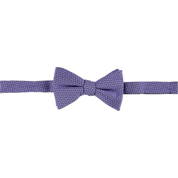 Alfani Mens Richmond Geometric Self-tied Bow Tie, Purple, One Size