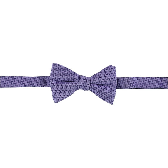 Alfani Mens Richmond Geometric Self-tied Bow Tie, Purple, One Size