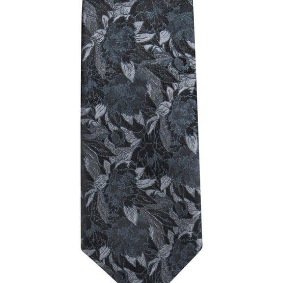 Alfani Mens Rose Self-tied Necktie, Black, One Size