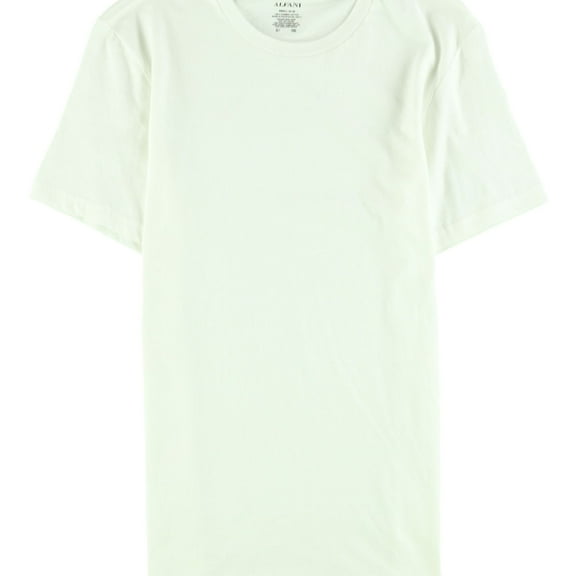 Alfani Mens SS Basic T-Shirt, White, Small