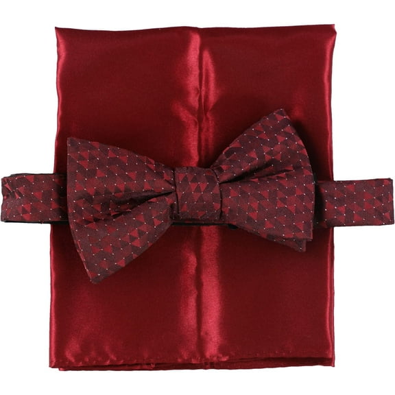 Alfani Mens 2-Piece Self-tied Bow Tie, Red, One Size
