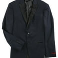thumbnail image 1 of Alfani Mens Satin Lapel Two Button Blazer Jacket, Blue, 40 Regular, 1 of 2