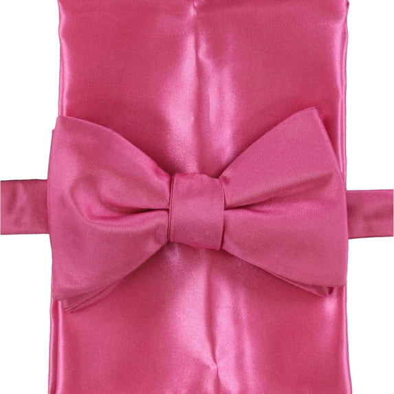Alfani Mens Satin Neck Tie Set, Pink, One Size