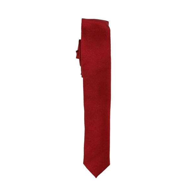 Alfani Mens Satin Self-tied Necktie, Red, One Size