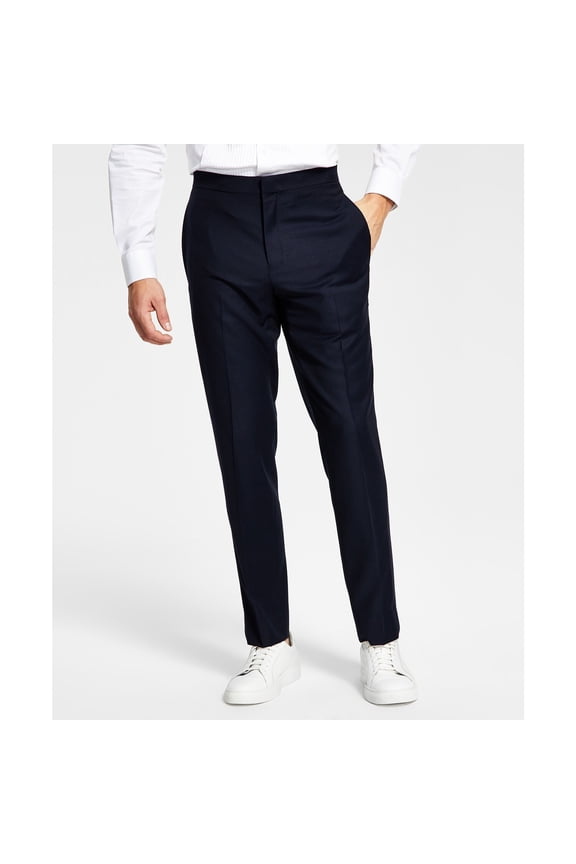 Men's Slim-Fit Navy Tuxedo Pants Navy B4HP $135 (Regular,36,30 in)
