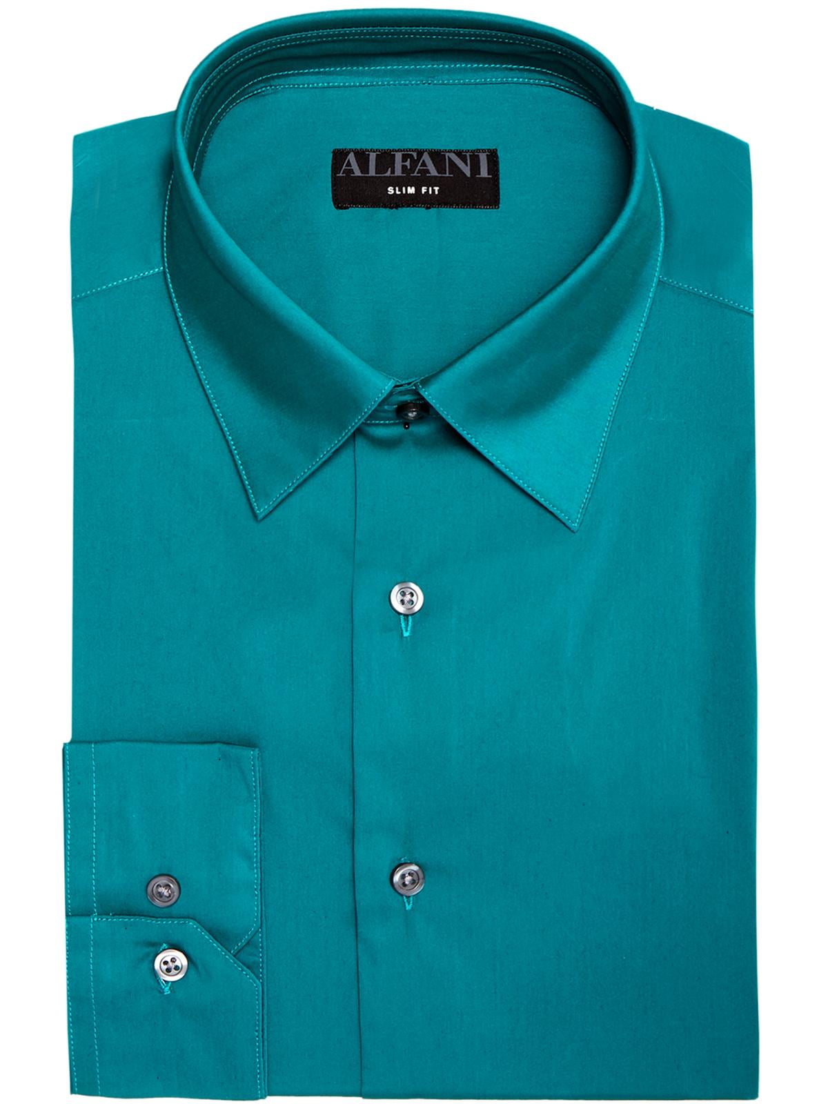 alfani athletic fit dress shirt Alfani Men's Athletic Fit Twill Stretch Dress Shirt
