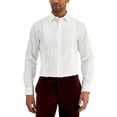 thumbnail image 1 of Alfani Mens Slim Fit Pleated Button-Down Shirt, 1 of 2