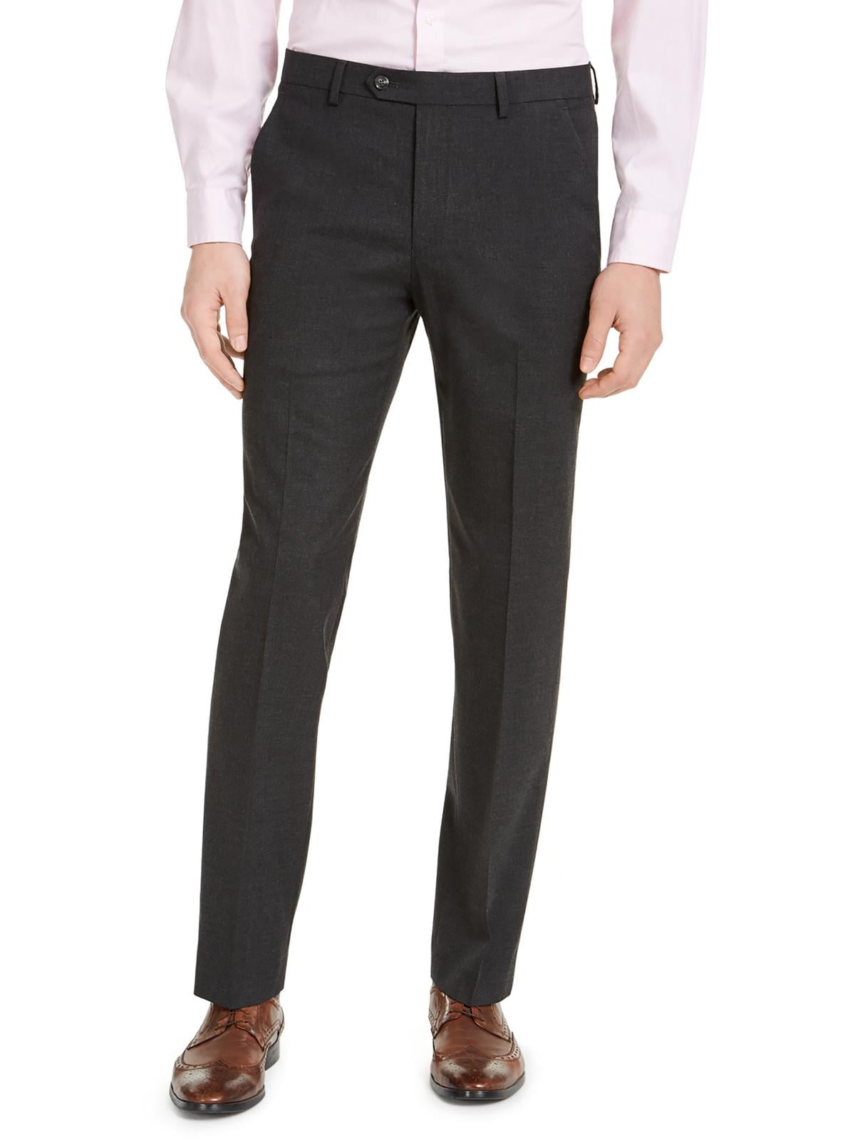 alfani slim fit dress pants Alfani Men's Slim-Fit Stretch Solid Suit Pants, Created for Macy's